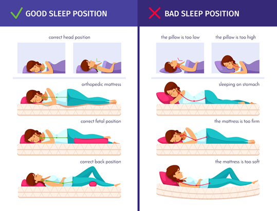 pillow position for back pain